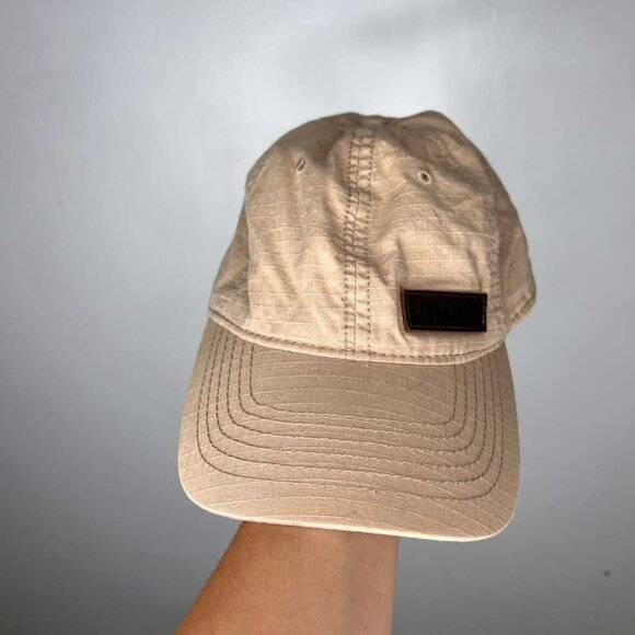 Beige Tan Crosshatch Levi's Patch Snapback Baseball Cap – One Size - Picture 1 of 5